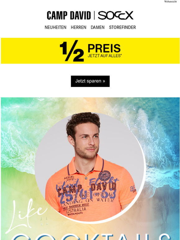 CAMP DAVID: Cool wie Cocktails! ? Gewinnspiel: Tauch-Abenteuer! | Milled