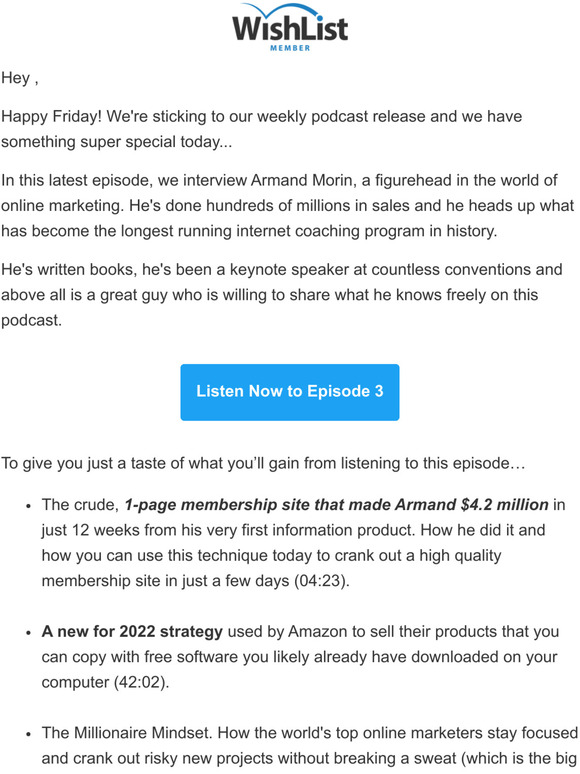 [New] Membership Podcast Interview Available