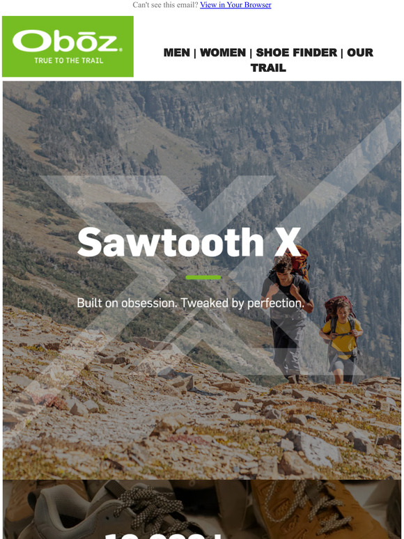 Oboz Footwear New and improved and improved and improved. Milled