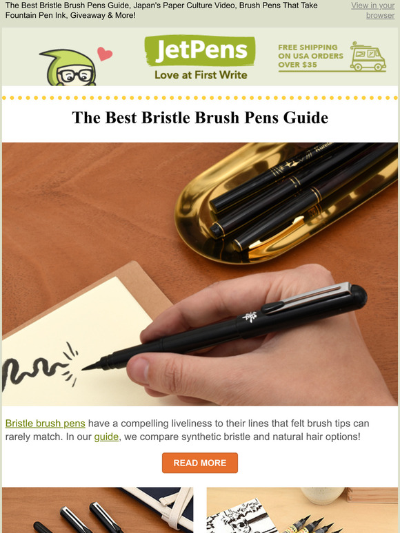 JetPens The Best Bristle Brush Pens Guide, Japan's Paper Culture Video