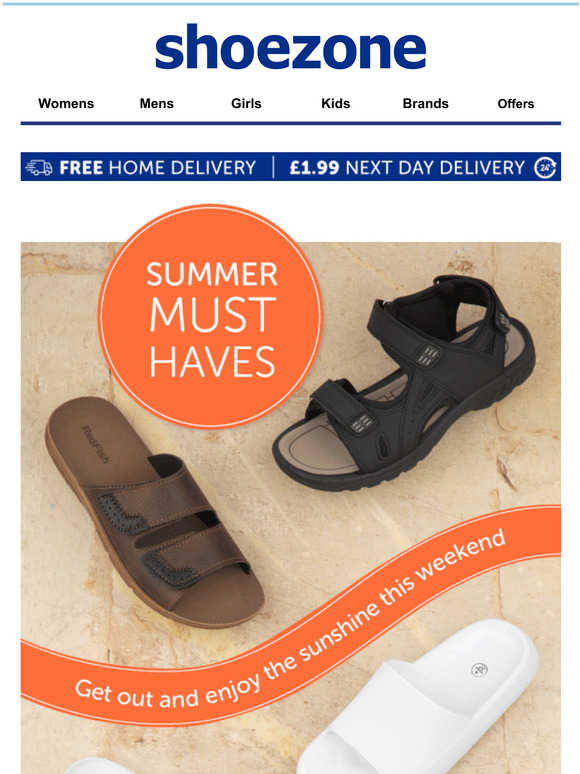Shoe Zone Get new sandals for the heatwave ☀️ Milled