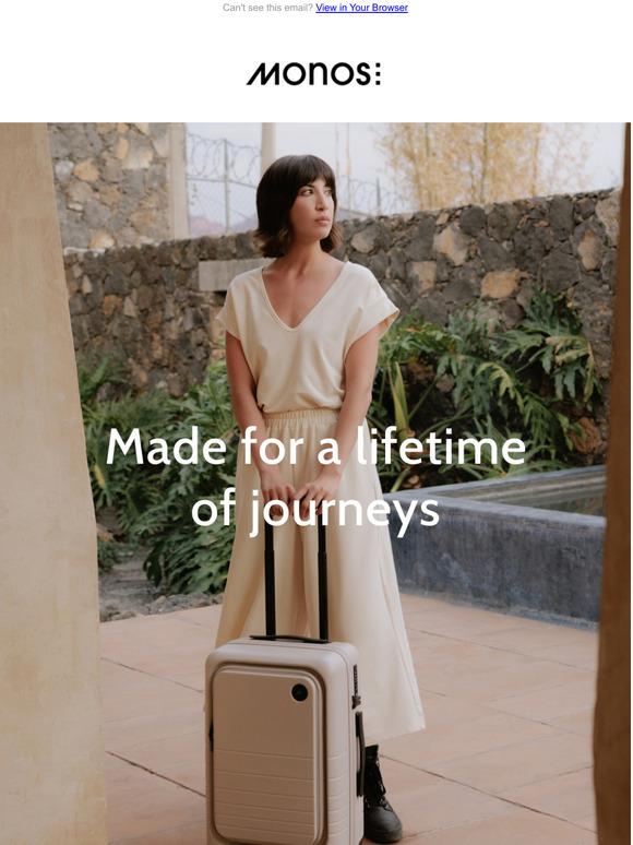 Monos What makes Monos luggage different? Milled