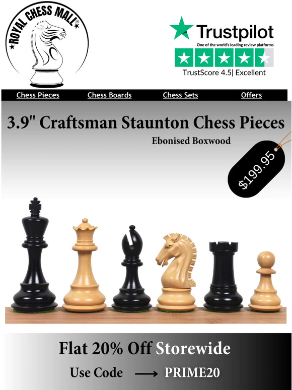 Royal Chess Mall - Back in Stock! Luxury Chess Pieces AMERICAN