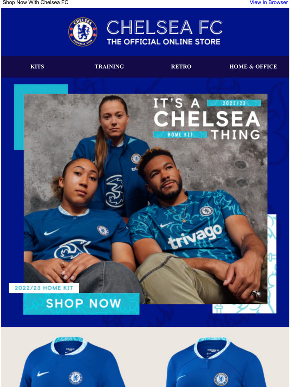 chelsea megastore retro shirts