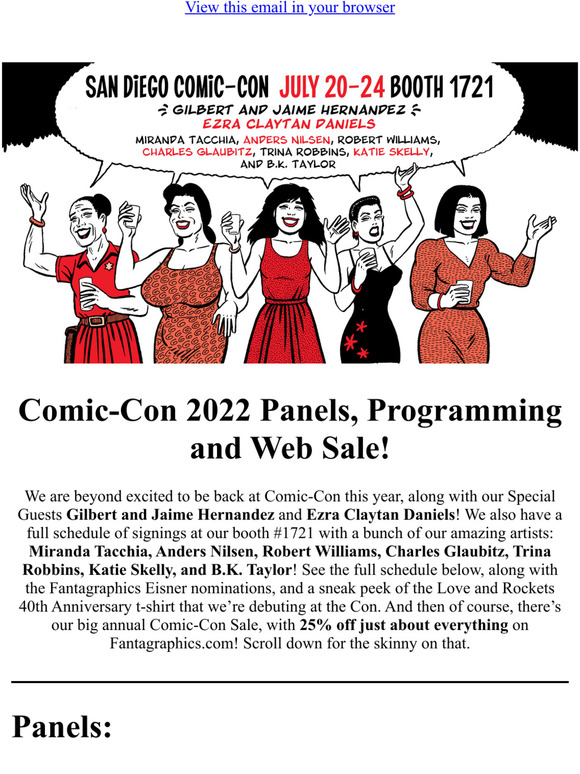 Fantagraphics at Comic-Con + a Sale!