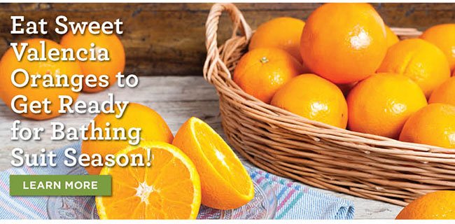 Eat Sweet Valencia Oranges to Get Ready for Bathing Suit Season!
Recipe: Hale Groves Valencia Orange Sherbert