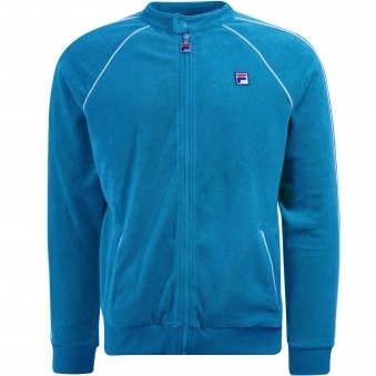 Grasso Towelling Track Jacket - Strong Blue