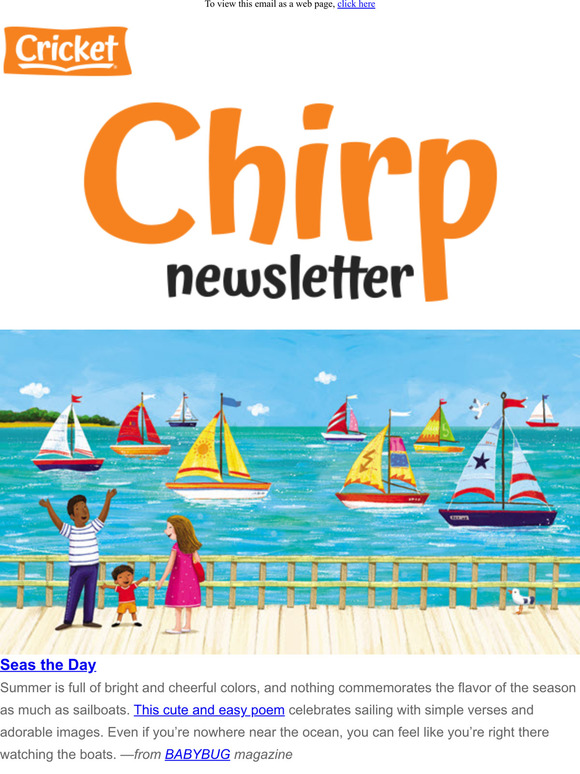 Chirp: Seas the Day, The Bird is the Word, Scope of the Matter, & More!