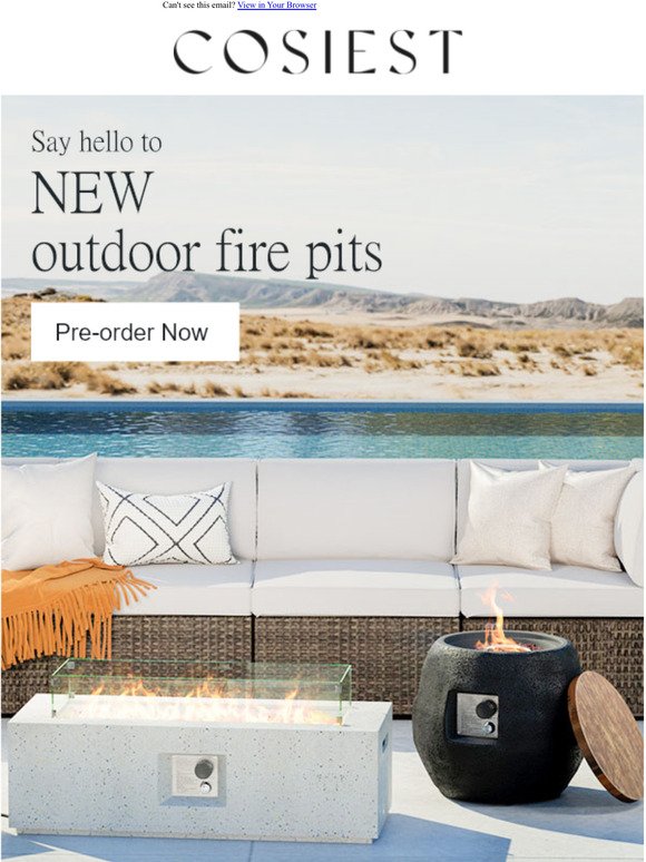 Say hello to NEW outdoor fire pits