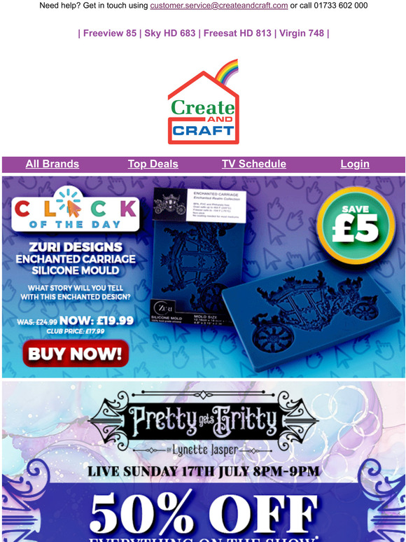 Enjoy 50% OFF Pretty Gets Gritty today's show items