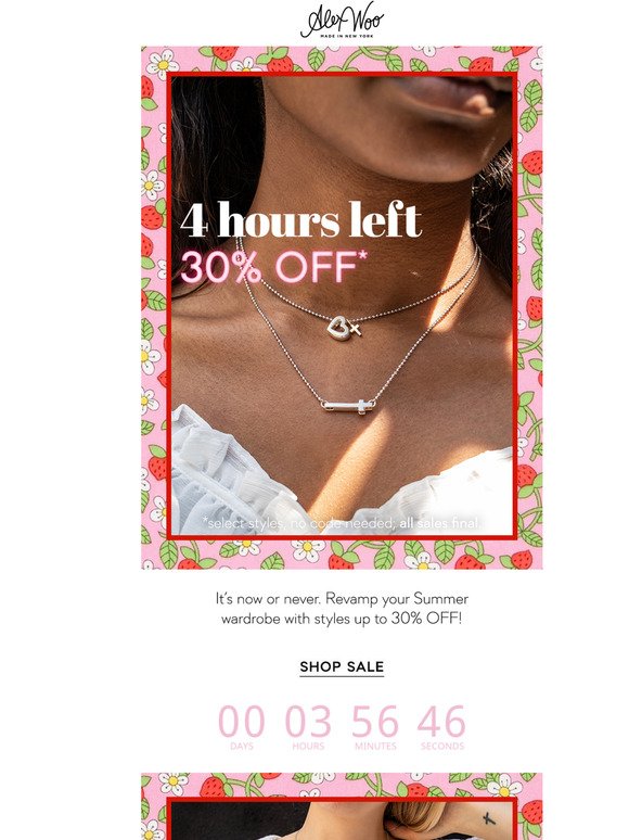 4 Hours Left for 30% OFF
