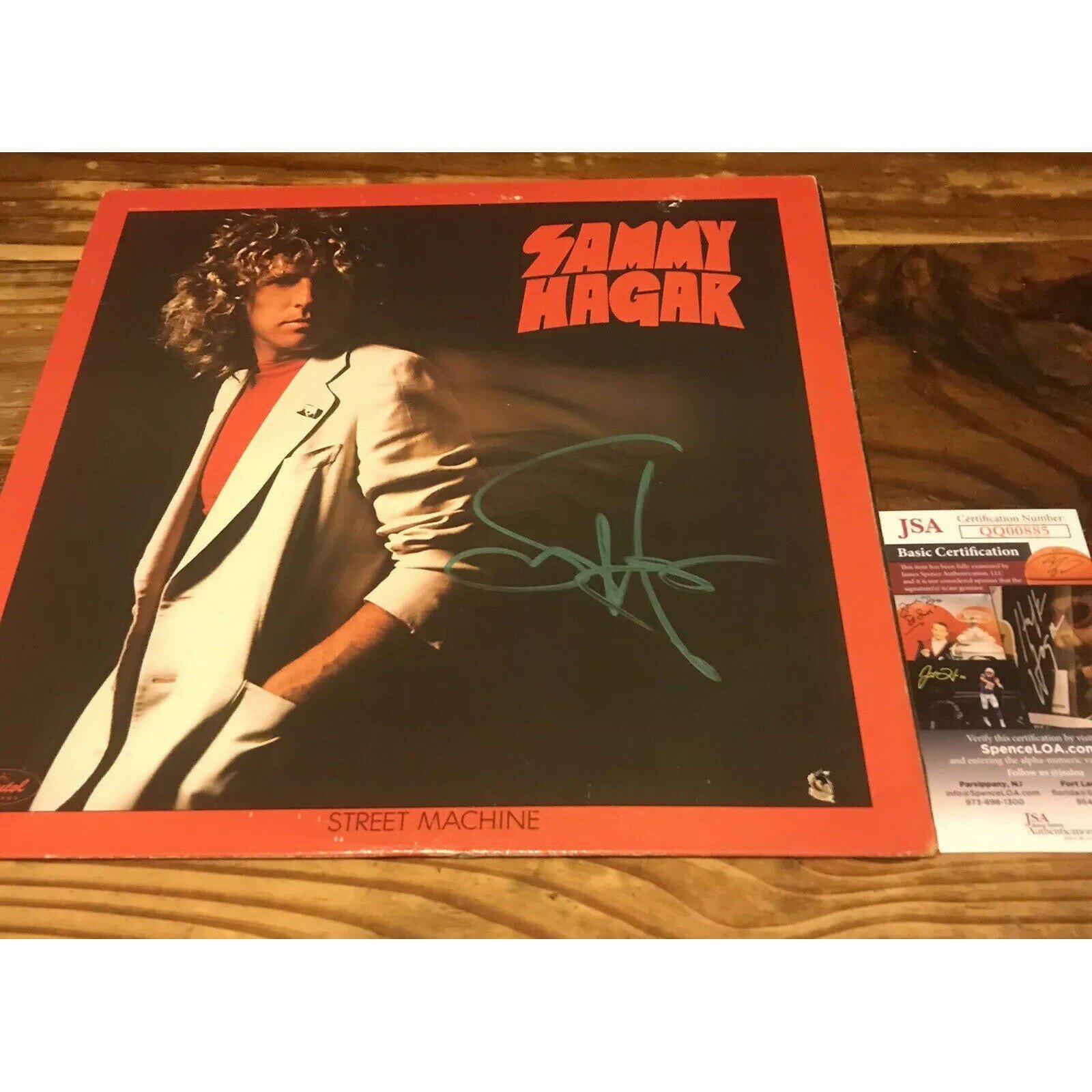 Sammy Hagar Autographed Signed Vinyl Record JSA Certified Red Rocker Van Halen Autographed