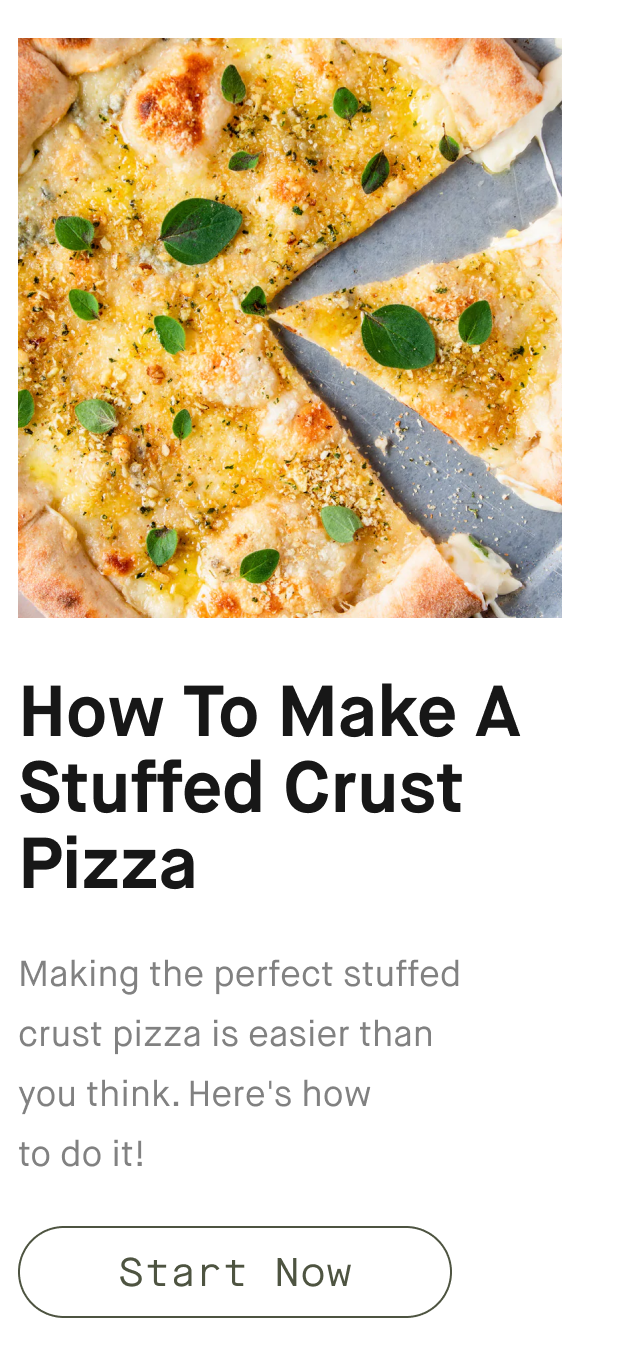 How To Make A Stuffed Crust Pizza