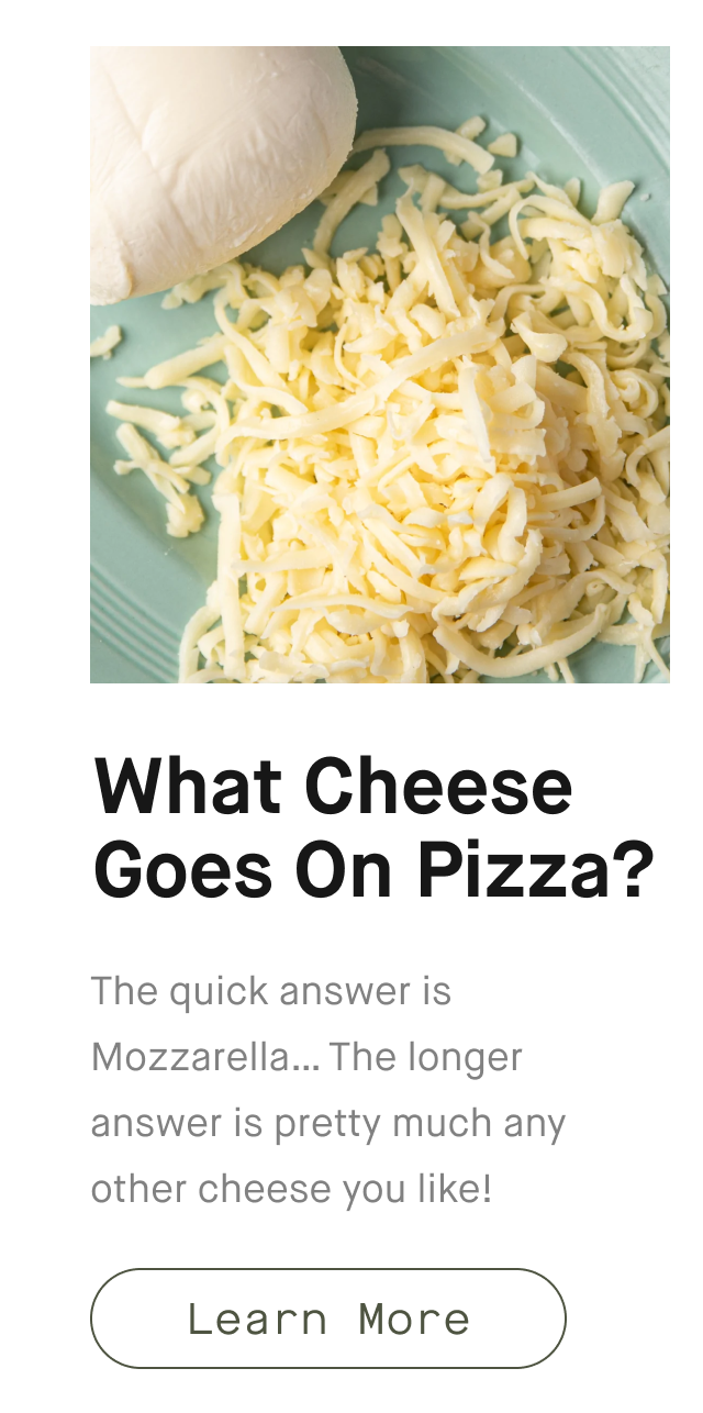 What Cheese Goes On Pizza