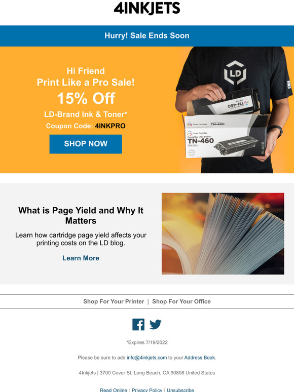 4 Ink Jets: Go for it already! You'll want to open quick to grab this ...