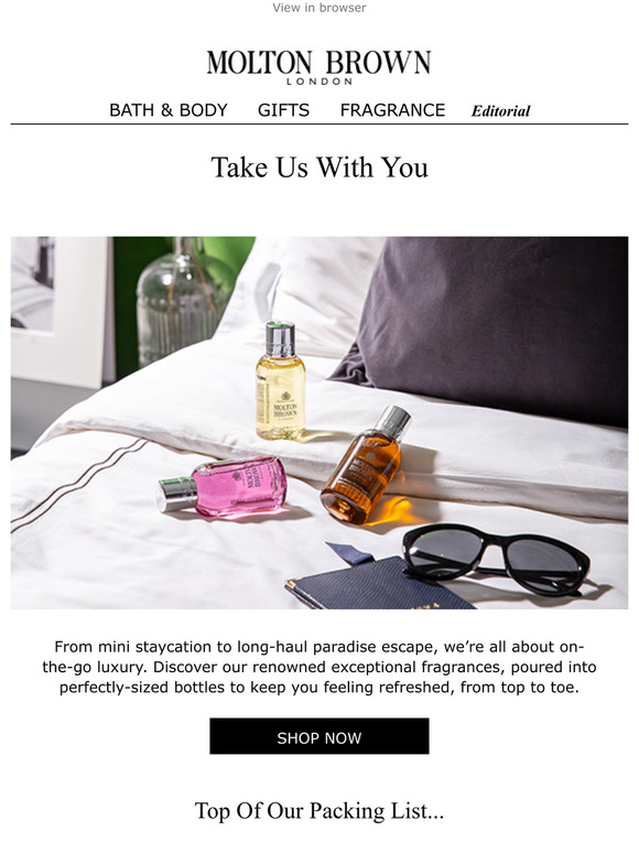Molton Brown Email Newsletters Shop Sales, Discounts, and Coupon Codes
