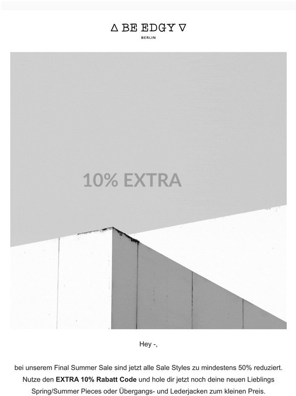 GET 10% EXTRA | DEIN CODE