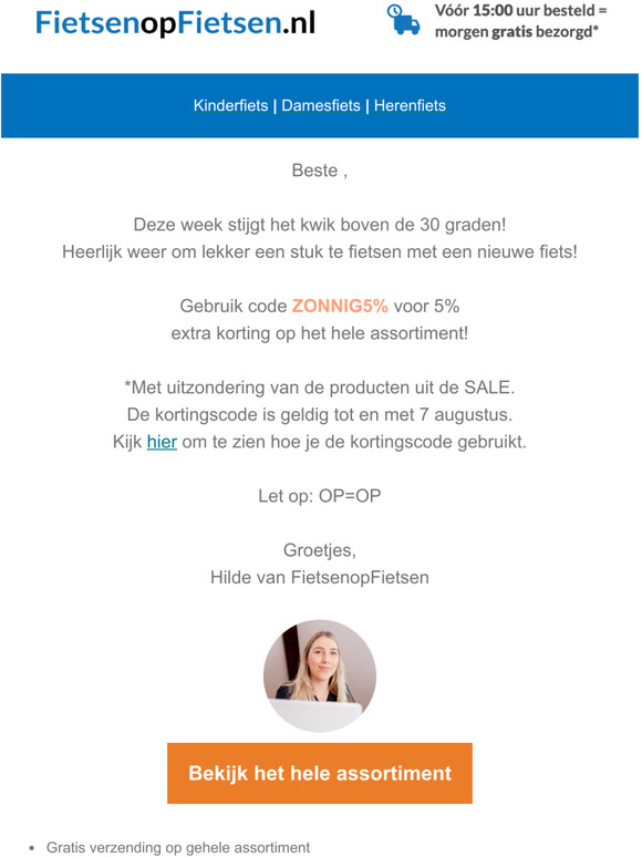 ☀ Heb jij met dit weer ook zo'n zin om te fietsen op een nieuwe fiets?