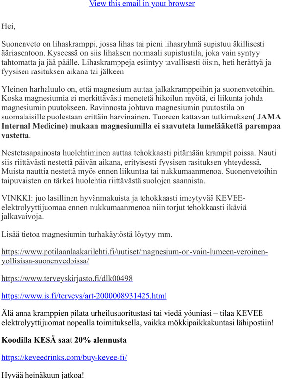Faktaa yleisestä harhaluulosta & kesäetu!
