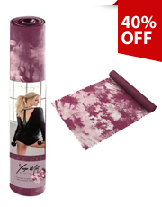 Jessica Simpson 4mm Comfort Yoga Mat in Tidal Print Design