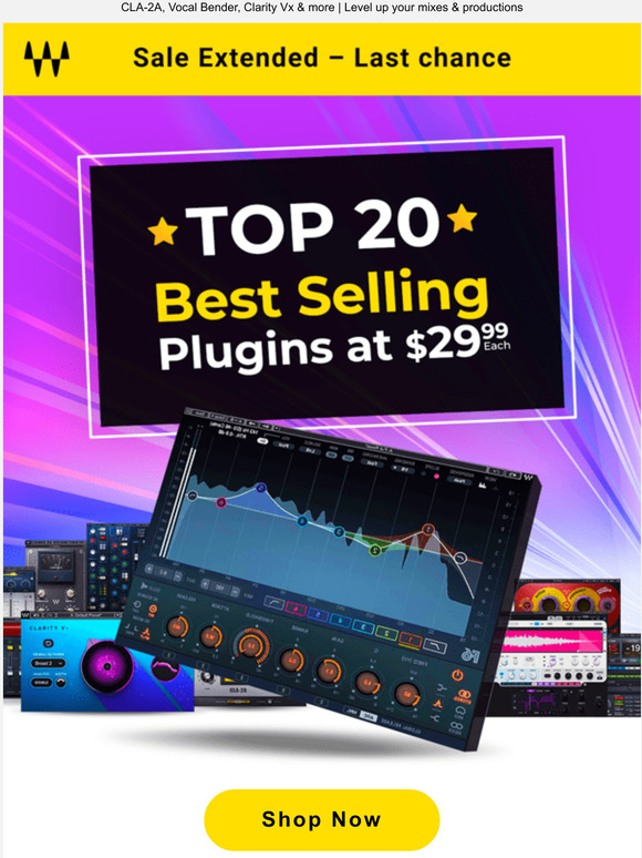 Extended by Popular Demand ⚡️ Top 20 Plugins – $29.99 each