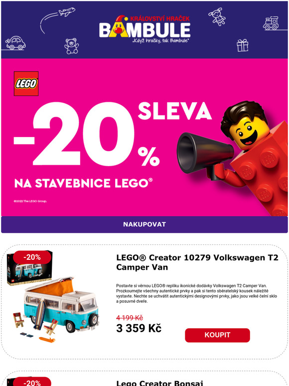 LEGO® se slevou 20% a nově otevřená prodejna!