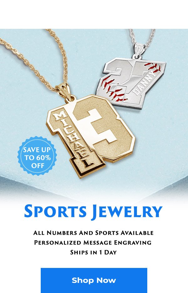 Sports and Number Jewelry