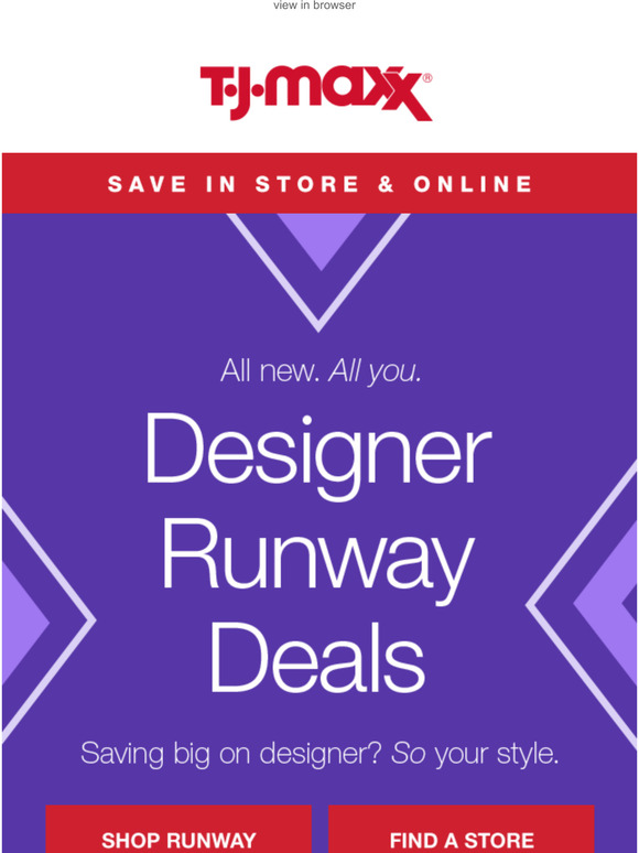 TJ Maxx RUNWAY deals just landed. Milled