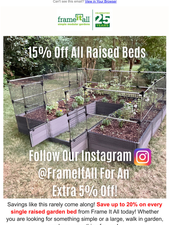 Every Single Raised Garden Bed On Sale Today Only