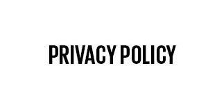 Privacy Policy