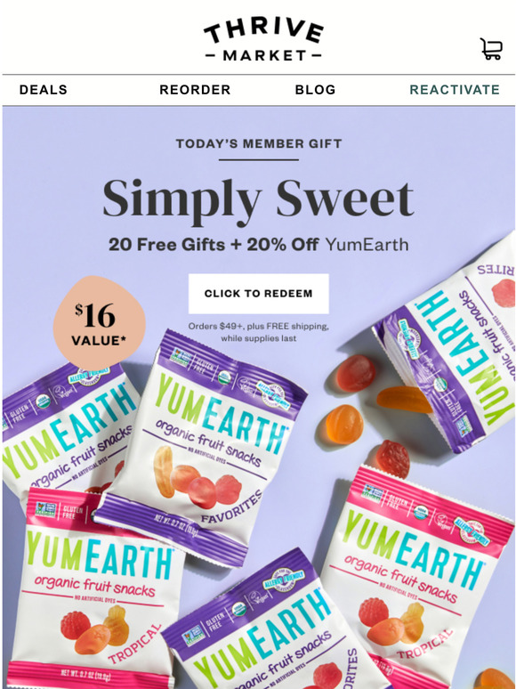 Thrive Market Email Newsletters Shop Sales, Discounts, and Coupon Codes