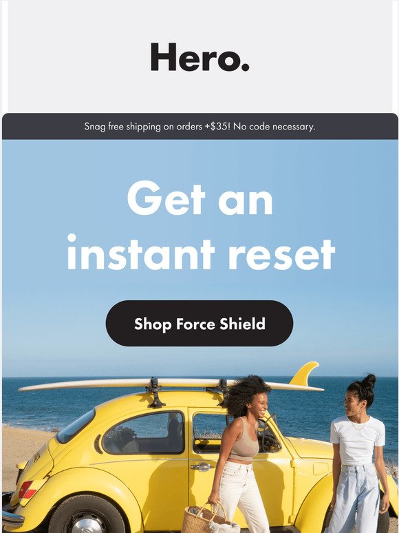 Get an instant reset with Force Shield