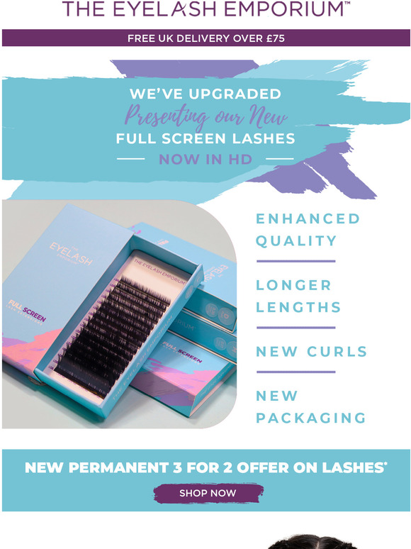 The Eyelash Emporium Presenting our NEW Full Screen Lashes Milled