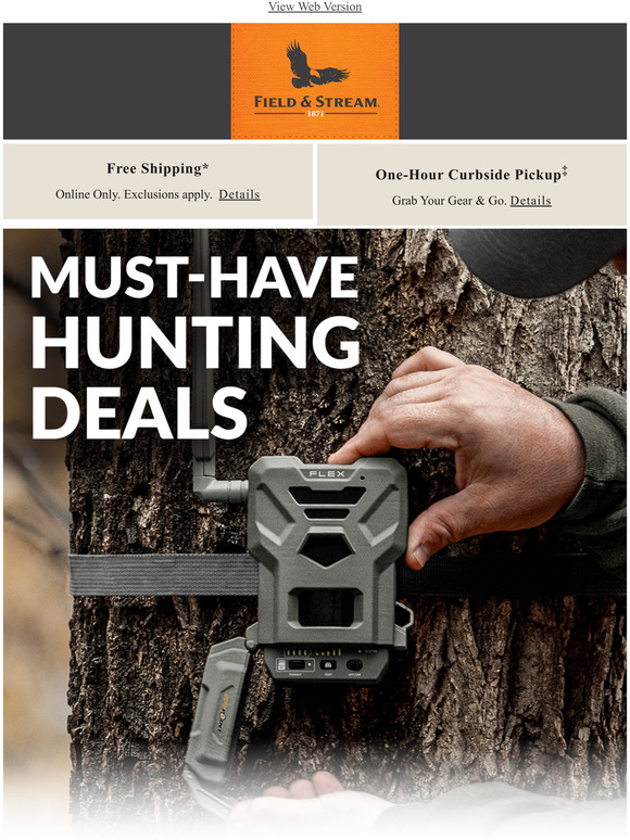 Find great savings on hunting essentials