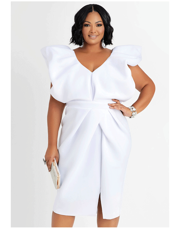 Ashley Stewart's White Dresses Factory Sale | bellvalefarms.com