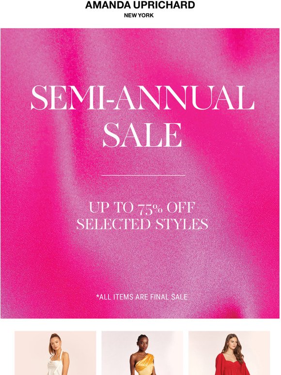 Our SEMI-ANNUAL SALE starts right now! 🎉