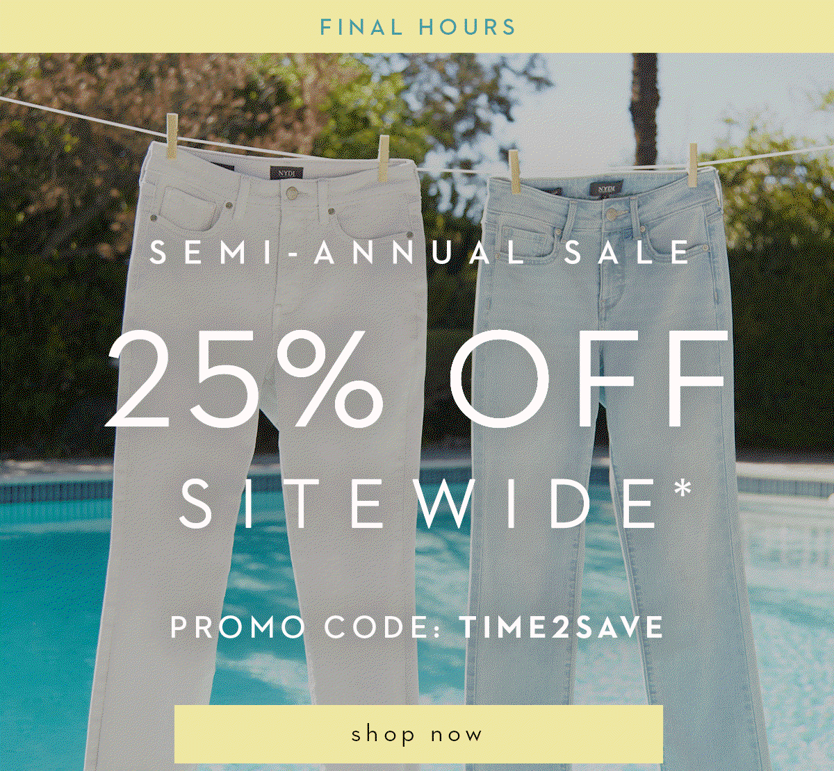 NYDJ: Semi-Annual Sale Ending! HOURS 