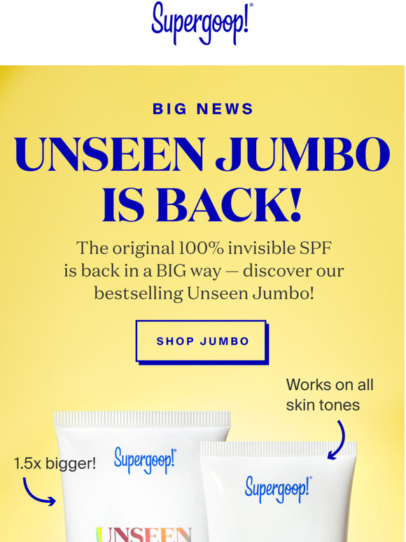 Supergoop Email Newsletters Shop Sales, Discounts, and Coupon Codes