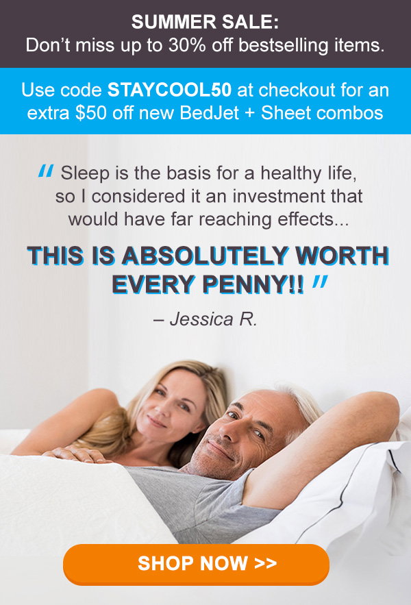 Sleep better, be a BedJetter.