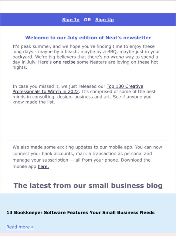 Top 100 Creative Professionals, Why a Business Plan is Important & more...