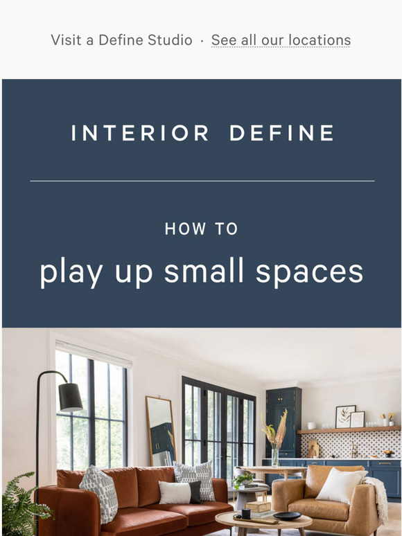 Interior Define How to make small spaces look bigger Milled