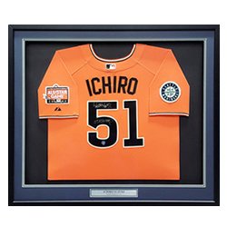 Mariners Ichiro Autographed Signed Seattle Suzuki Framed Orange Majestic 2007 All-Star Jersey 07 Asg MVP Is Holo #200919
