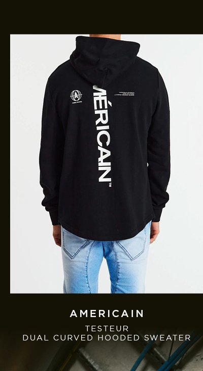 AMERICAIN TESTEUR DUAL CURVED HOODED SWEATER