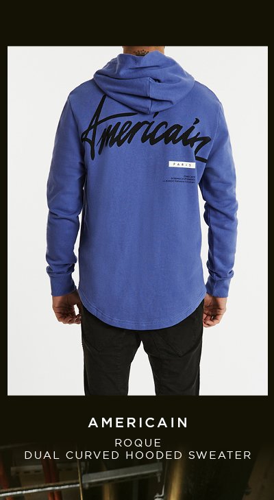 AMERICAIN ROQUE DUAL CURVED HOODED SWEATER