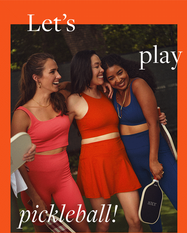 J.Crew Introducing Recess Pickleball X J.Crew Milled