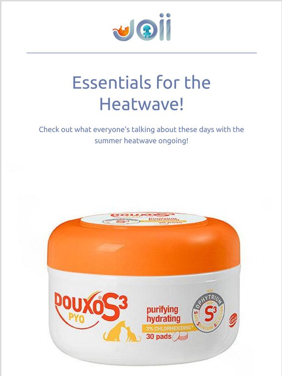 Essentials for your Pet in this Heatwave!