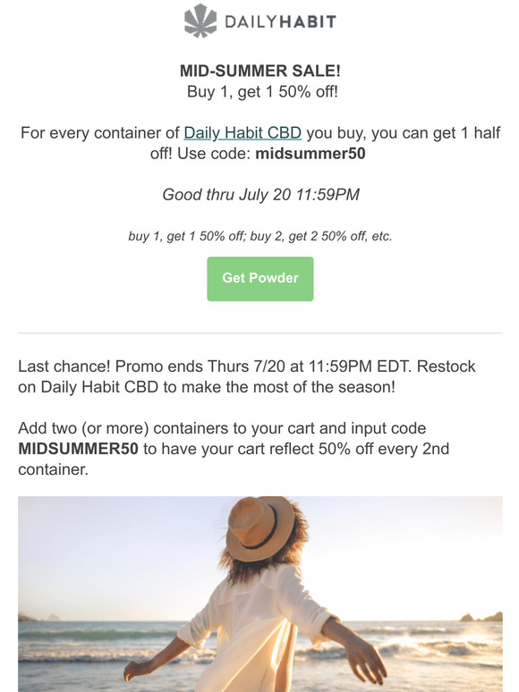Final Call: Mid-Summer Sale 💛