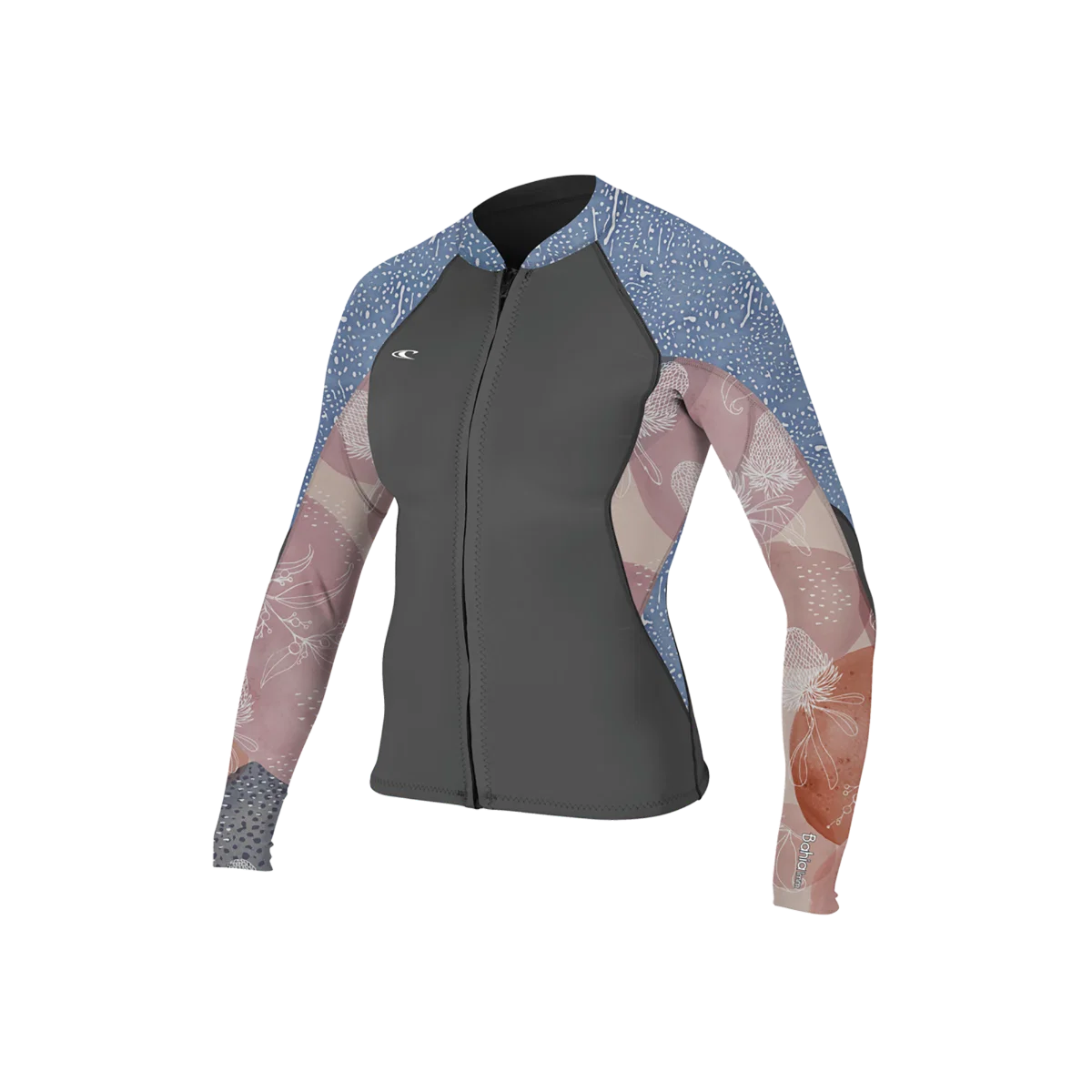 O'Neill Bahia 1mm Womens Full Zip Wetsuit Jacket 