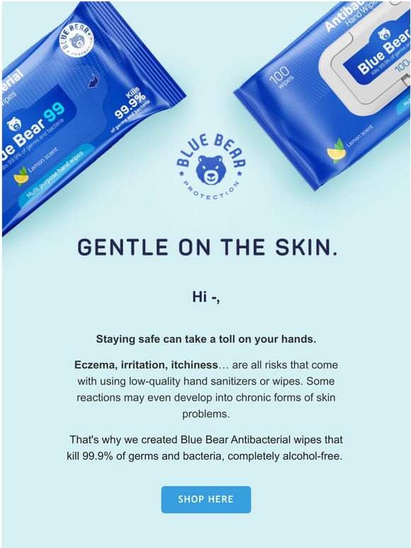 Blue Bear Protection The Easiest Way To Keep Bacteria, Germs, and More