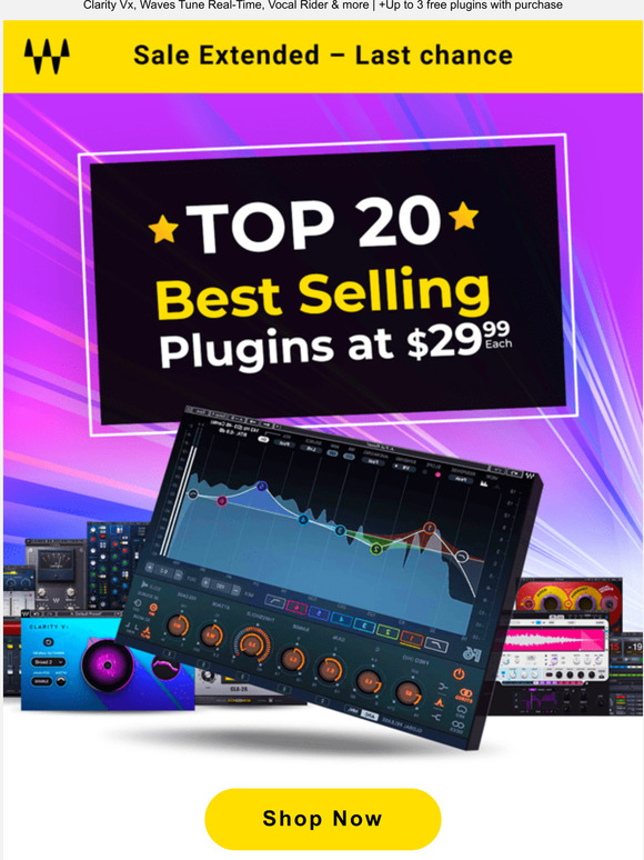 Final Hours ⚡️ Top 20 Best-Selling Plugins – $29.99 each